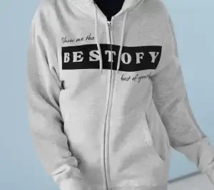 mikina zip logo bestofy